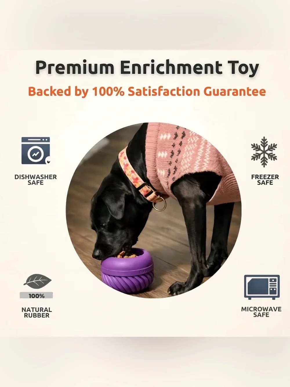 Freezbone XXL the largest avail 140 pounds & OVER! Dog Treat or meal bowl NEW